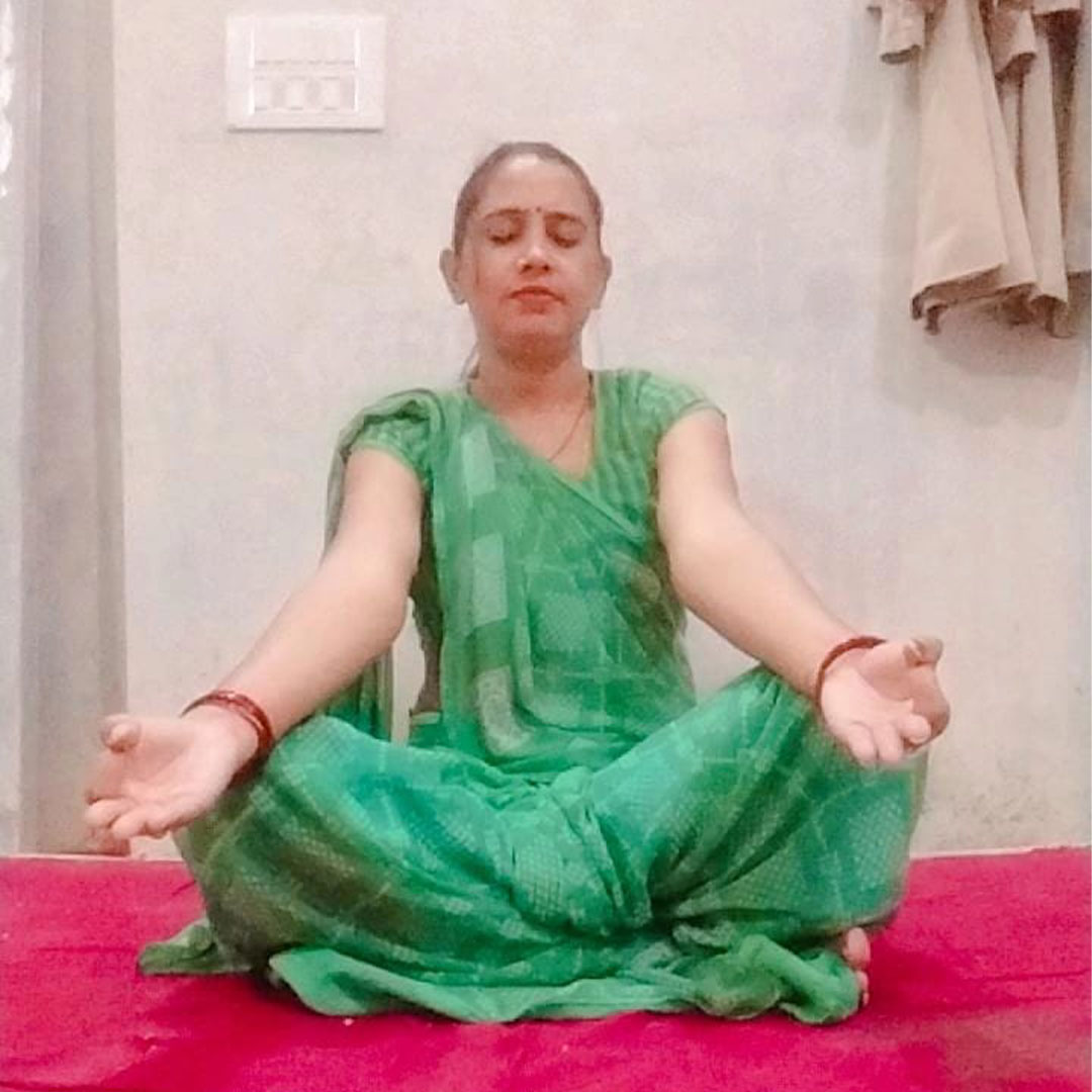 Seated yoga stretch